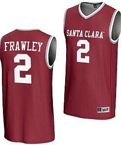Keeley Frawley Jersey #2 Santa Clara Broncos Basketball NIL Lightweight Maroon