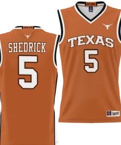 Kadin Shedrick Jersey #5 Texas Longhorns NIL College Basketball Lightweight Orange