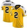 Kaedin Robinson Jersey #2 Appalachian State Mountaineers Vapor Limited College Football Yellow Alternate