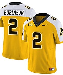 Kaedin Robinson Jersey #2 Appalachian State Mountaineers Vapor Limited College Football Yellow Alternate