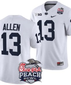 Kaytron Allen Jersey #13 Penn State Peach Bowl Patch 2024 College Football White