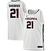 Kadin Shedrick Jersey #21 Virginia Cavaliers College Basketball Stitched White