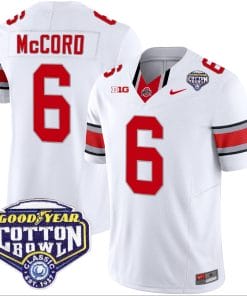 Kyle Mccord Jersey #6 Ohio State Buckeyes Cotton Bowl Patch Vapor Football White