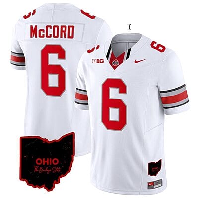 Kyle Mccord Jersey #6 Ohio State Buckeyes College Football Stitched Vapor Limited Ohio Patch White