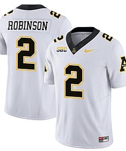 Kaedin Robinson Jersey #2 Appalachian State Mountaineers Vapor Limited College Football White