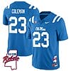 Khari Coleman Jersey #23 Ole Miss Rebels Football Ole Map All Stitched Blue