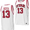 Keba Keita Jersey #13 Utah Utes College Basketball 2023-24 Replica White