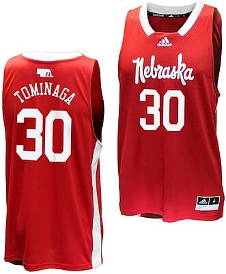 Keisei Tominaga Jersey #30 Nebraska Cornhuskers Basketball Throwback 2023-24 Red