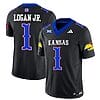 Kenny Logan Jr Jersey #1 Kansas Jayhawks Blackhawk Vapor Limited Football Black