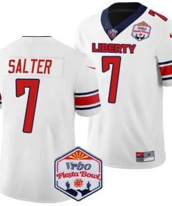 Kaidon Salter Jersey #7 Liberty Flames Fiesta Bowl Patch 2024 Football White