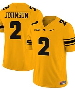 Kaleb Johnson Jersey #2 Iowa Hawkeyes Vapor Limited College Football Gold