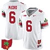Kyle McCord Jersey #6 Ohio State Buckeyes Football Stitched Ohio Map Patch White Style 2