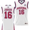 Keshad Johnson Jersey #16 Arizona Wildcats NIL College Basketball Lightweight White