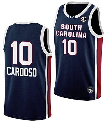 Kamilla Cardoso Jersey #10 South Carolina Gamecocks College Basketball Away Black