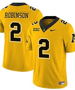 Kaedin Robinson Jersey #2 Appalachian State Mountaineers Vapor Limited College Football Yellow