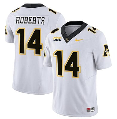Kanye Roberts Jersey #14 Appalachian State Mountaineers Vapor Limited College Football White
