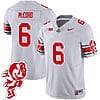 Kyle McCord Jersey #6 Ohio State Buckeyes Football 2023 Stitched Brutus Buckeye Patch Gray