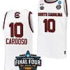 Kamilla Cardoso Jersey #10 South Carolina Gamecocks College Basketball White 2023 NCAA Final Four