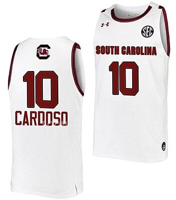 Kamilla Cardoso Jersey #10 South Carolina Gamecocks College Basketball White