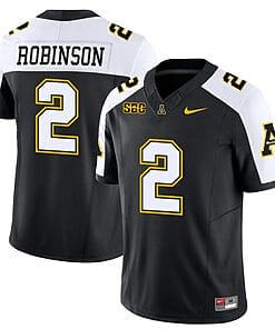 Kaedin Robinson Jersey #2 Appalachian State Mountaineers Vapor Limited College Football Black Alternate