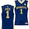 Kam Jones Jersey #1 Marquette Golden Eagles NIL Basketball Lightweight Navy