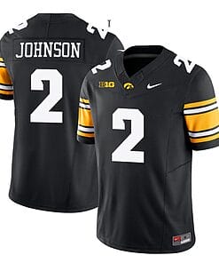 Kaleb Johnson Jersey #2 Iowa Hawkeyes Vapor Limited College Football Black