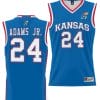 KJ Adams Jr Jersey #24 Kansas Jayhawks NIL College Basketball Lightweight Royal