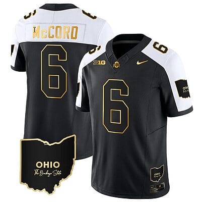 Kyle Mccord Jersey #6 Ohio State Buckeyes College Football Stitched Vapor Limited Gold Ohio Patch Alternate