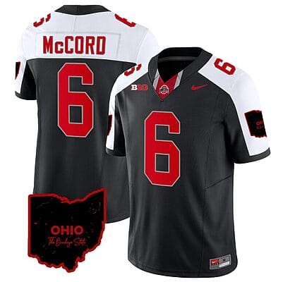 Kyle Mccord Jersey #6 Ohio State Buckeyes College Football Stitched Vapor Limited Ohio Patch Black Alternate
