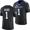 Kentucky Wildcats Ray Davis Jersey #1 Alternate Football Game Black 2023