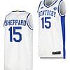 Kentucky Wildcats Reed Sheppard Jersey #15 Limited Retro Basketball White 2023-24