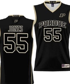 Lance Jones Jersey #55 Purdue Boilermakers NIL College Basketball Lightweight Black
