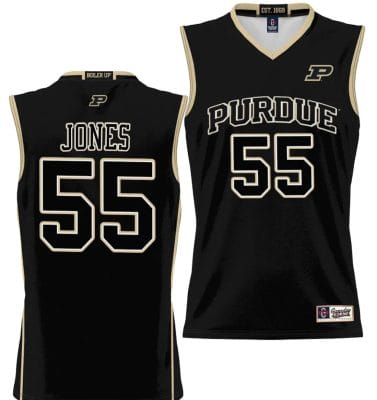 Lance Jones Jersey #55 Purdue Boilermakers NIL College Basketball Lightweight Black