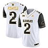 Lawrence Arnold Jersey #2 Kansas Jayhawks Blackhawk Gold Vapor Football Black Sleeves