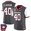 Landon Jackson Jersey #40 Arkansas Razorback Football Arkansas State Patched White Sleeves