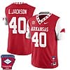 Landon Jackson Jersey #40 Arkansas Razorback Football Arkansas Patched All Stitched White Sleeves