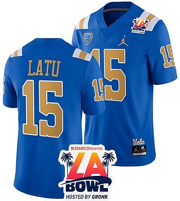 Laiatu Latu Jersey #15 UCLA Bruins 2023 LA Bowl College Football Blue