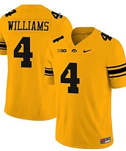 Leshon Williams Jersey #4 Iowa Hawkeyes Vapor Limited College Football Gold