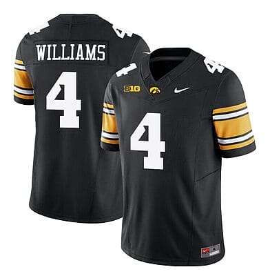 Leshon Williams Jersey #4 Iowa Hawkeyes Vapor Limited College Football Black