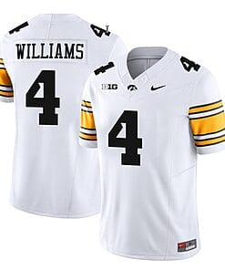 Leshon Williams Jersey #4 Iowa Hawkeyes Vapor Limited College Football White
