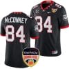 Ladd McConkey Jersey #84 Georgia Bulldogs Orange Bowl Patch 2023 College Football Black