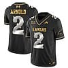 Lawrence Arnold Jersey #2 Kansas Jayhawks Blackhawk Gold Vapor Football Black Limited