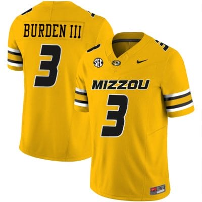 Luther Burden III Jersey #3 Missouri Tigers Vapor Limited College Football Stitched Gold