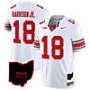 Marvin Harrison Jr Jersey #18 Ohio State Buckeyes College Football Stitched Special Vapor Limited Ohio Patch White