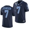 Max Johnson Jersey #7 North Carolina Tar Heels Alternate College Football Navy 2024