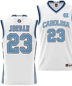 Michael Jordan Jersey #23 UNC Tar Heels NIL College Basketball Lightweight White