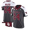 Marcus Major Jersey #24 Oklahoma Sooners Vapor Limited College Football Stitched Special Anthracite