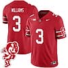 Miyan Williams Jersey #3 Ohio State Buckeyes Football 2023 Stitched Brutus Buckeye Patch Scarlet
