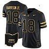 Marvin Harrison Jr Jersey #18 Ohio State Buckeyes College Football Stitched Special Vapor Limited Ohio Patch Black Gold