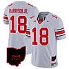 Marvin Harrison Jr Jersey #18 Ohio State Buckeyes College Football Stitched Special Vapor Limited Ohio Patch Gray